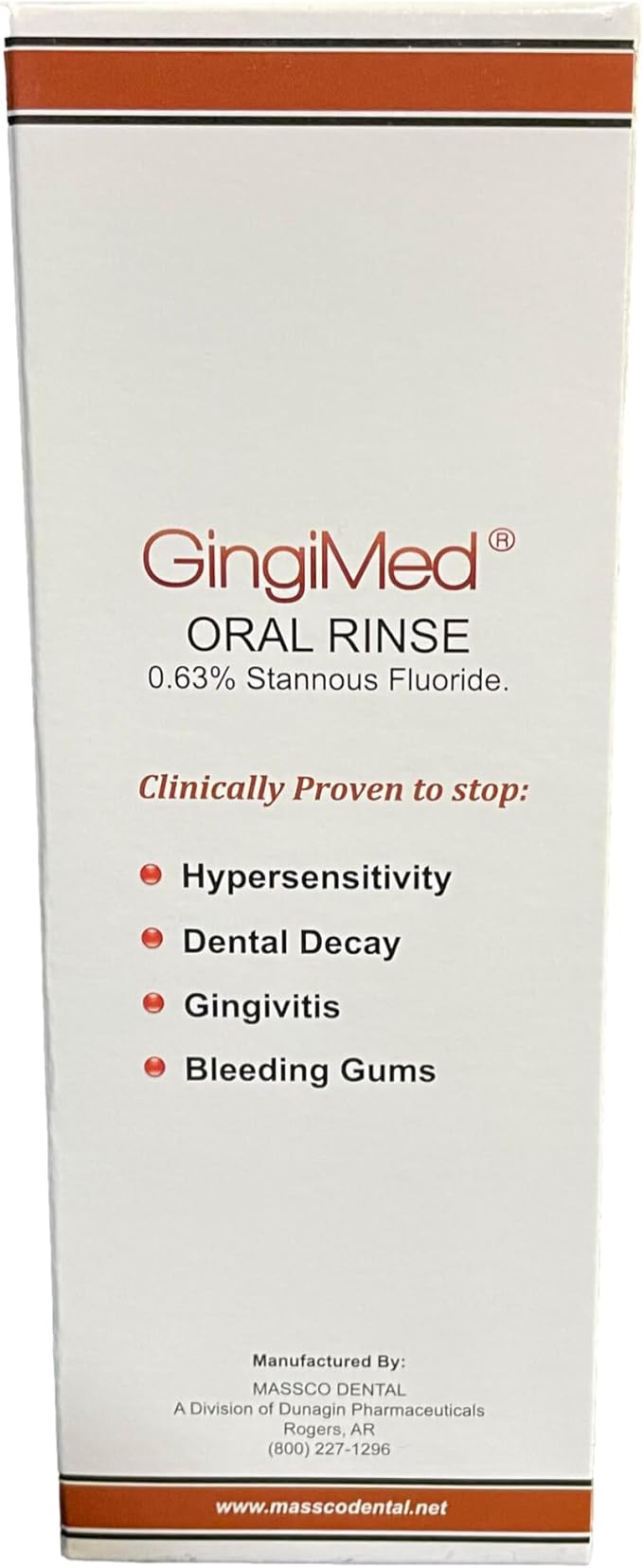 GingiMed .63% Stannous Fluoride Mouthwash with Xylitol | Alcohol-Free Fluoride Mouth Rinse | Periodontal Disease Treatment (Cinnamon - 10 Ounce)
