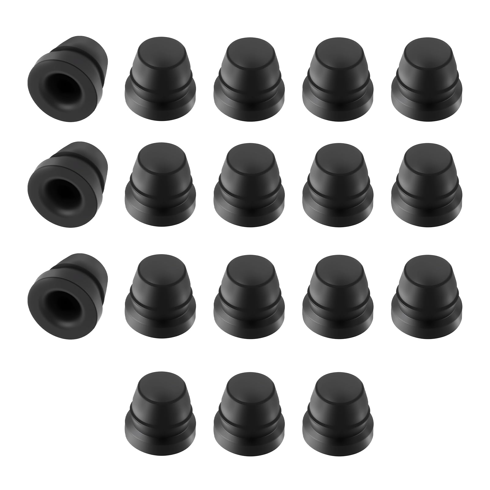 Figpade 18PCS Car Brake Bleeder Caps,Soft Grease Fitting Caps to Protect Brake Bleeder Screw from Dust,EPDM Car Accessories Grea