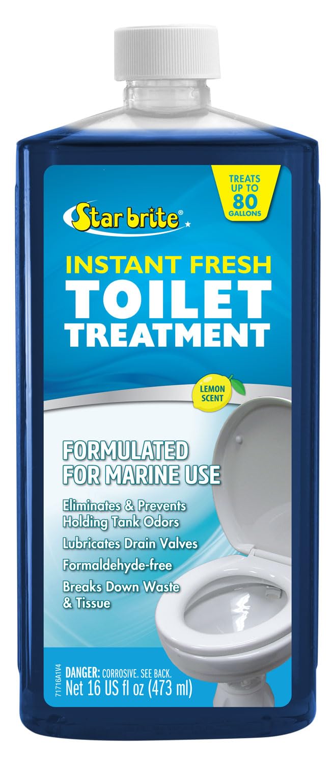 STAR BRITE Instant Fresh Toilet Treatment - Odor Control, Waste Breakdown, Valve Lubrication for RV, Boat, Portable Toilets - No