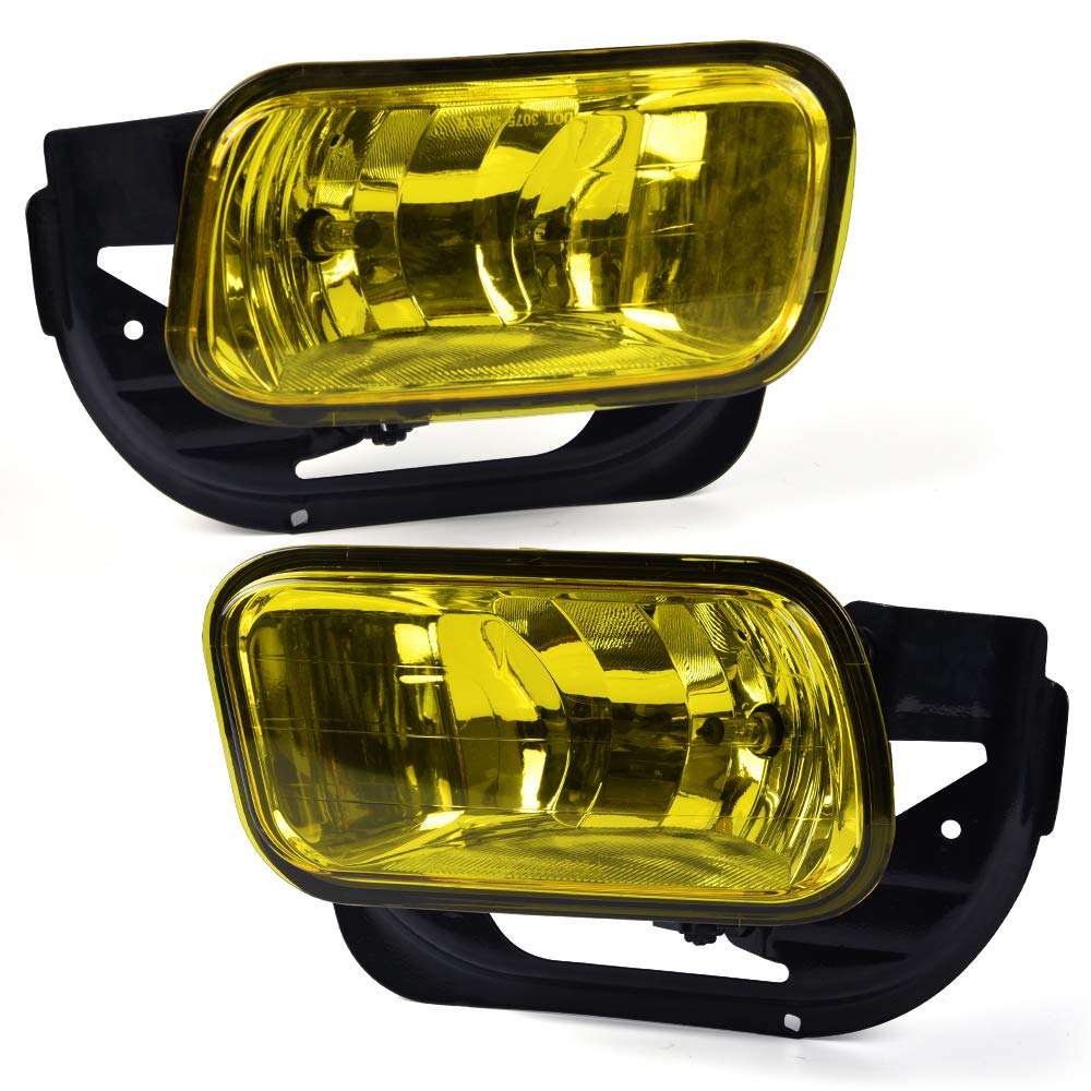 ALLGOOD Fog Lights w/Bulbs, Compatible with Ram 1500 2009-2012, Compatible with Dodge Ram 2500 3500 2010-2018, Front Bumper Fog