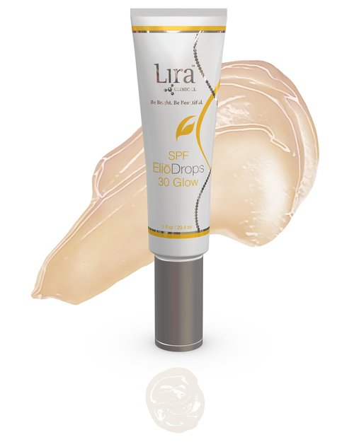 Lira Clinical EliōDrops SPF 30 Glow - 1 fl oz - 16% Zinc Oxide Physical Sunscreen for Face - UVA/UVB/HEV Broad Spectrum & Reef Safe Sunscreen Serum - for All Skin Types