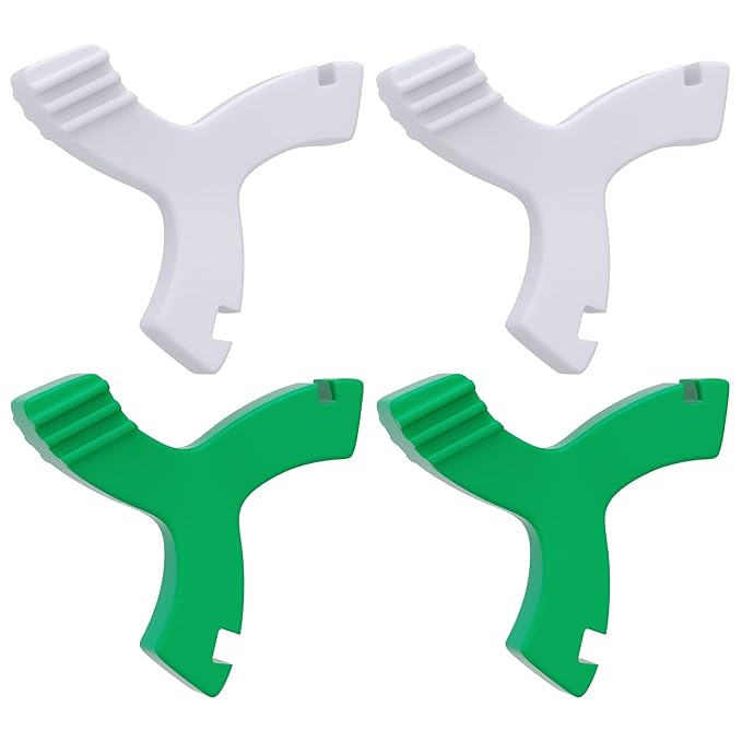 DLENP Y-Shaped Invisalign Chewies – Aligner Seater, BPA-Free Silicone, 4-Pack (2 Unscented + 2 Mint Scented)