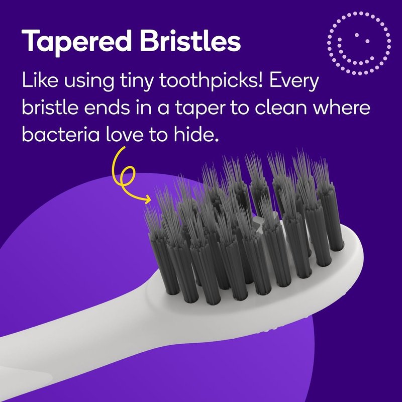 BURST Genuine Replacement Heads for Original Sonic Electric Toothbrush (White/3 Pack) | Ultra Soft Bristles for a Deep Clean | Stain & Plaque Removal