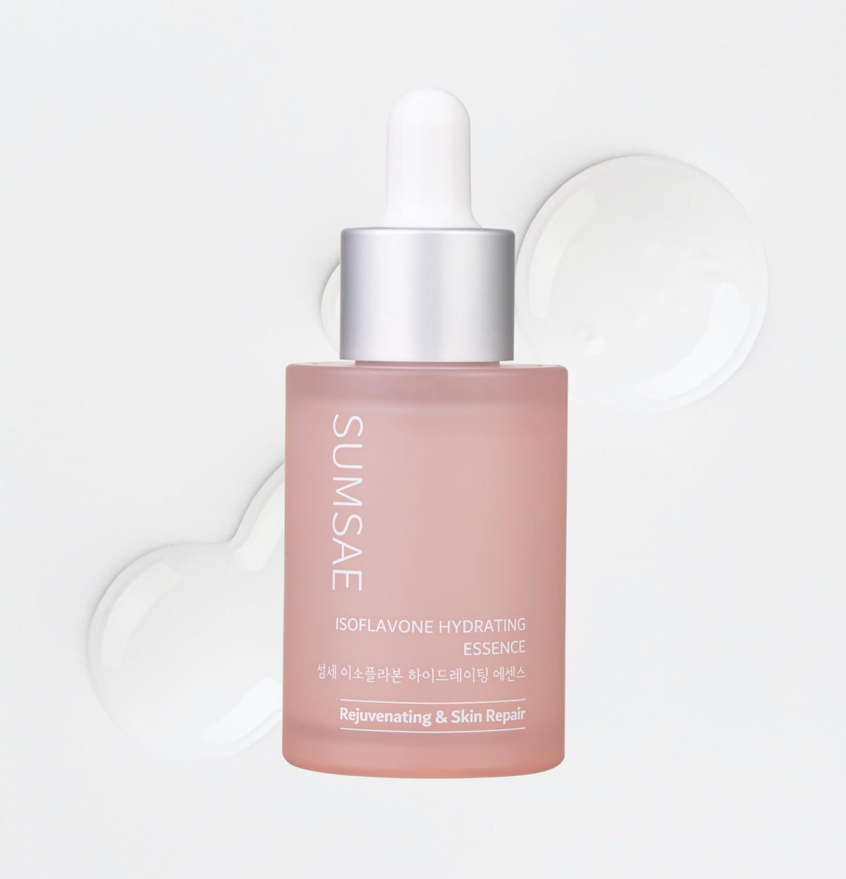 SUMSAE Isoflavone Hydrating Essence for Face - Deep Hydration, Skin Firming, 24hr Skin Barrier Support, Healthy Glow Korean Skin Care with Fermented Bean, 30ml/1.01 fl.oz