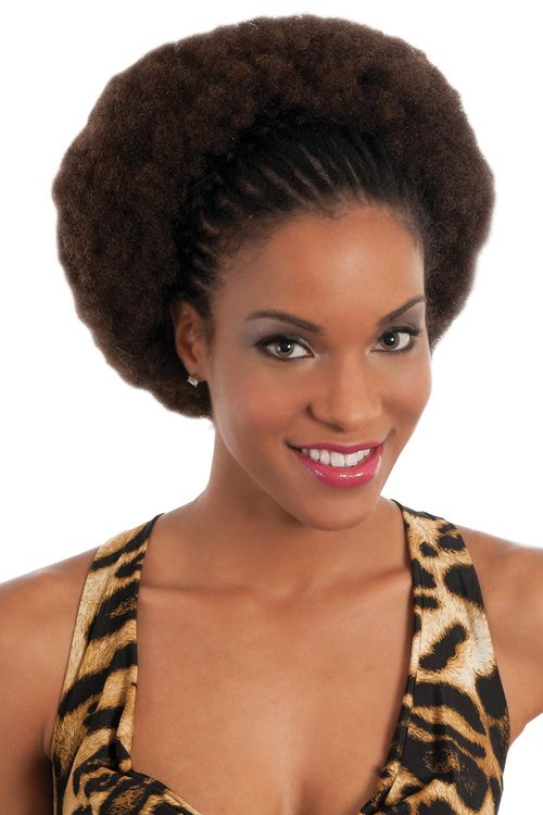 [2PACKS DEAL] VIVICA A FOX 100% HUMAN HAIR REMI AFRO SOUL KINKY BULK 16" - HKBK16-V (1B)