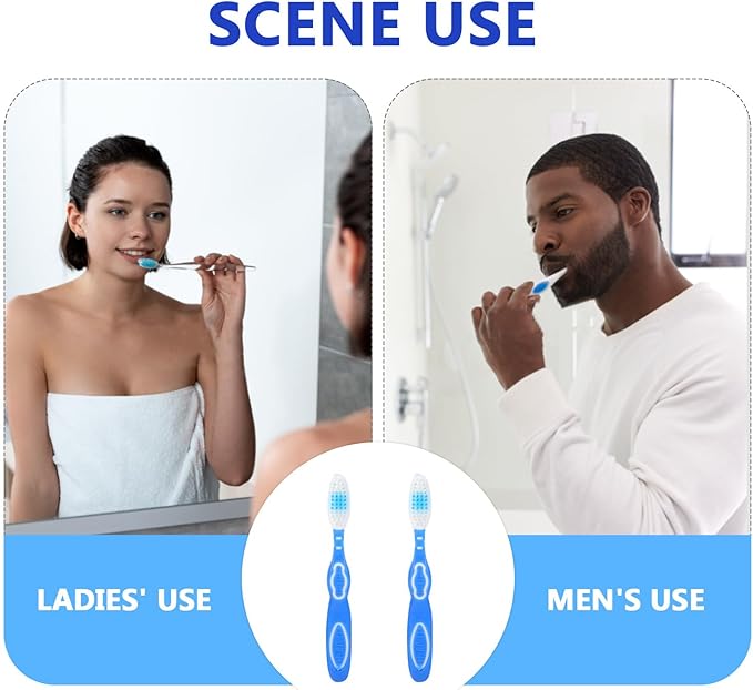 WOFASHPURET 10Pcs Prison Use Toothbrushes Small Soft Bristle Short Handle Manual Toothbrushes Bulk Set for Oral Hygiene and Travel