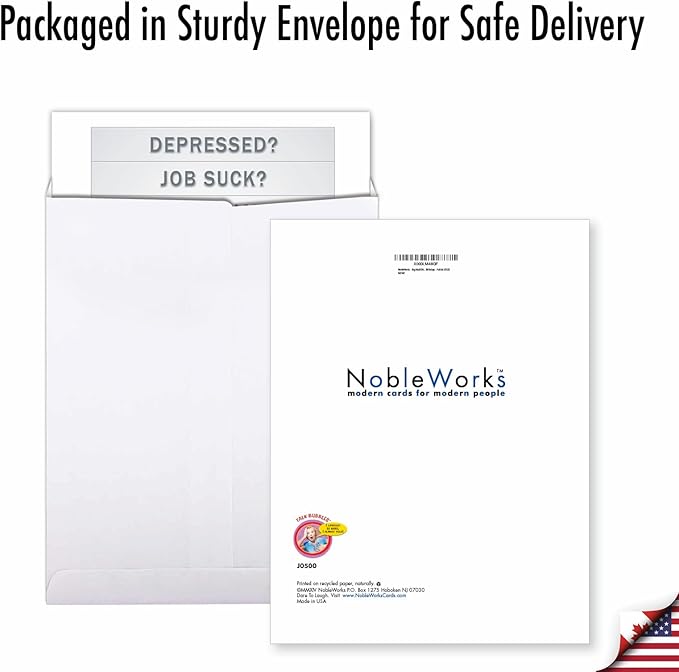 NobleWorks - Big Adult Birthday Card with Envelope (8.5 x 11 Inch) - Funny Appreciation Card for Birthdays - Fukitol J0500
