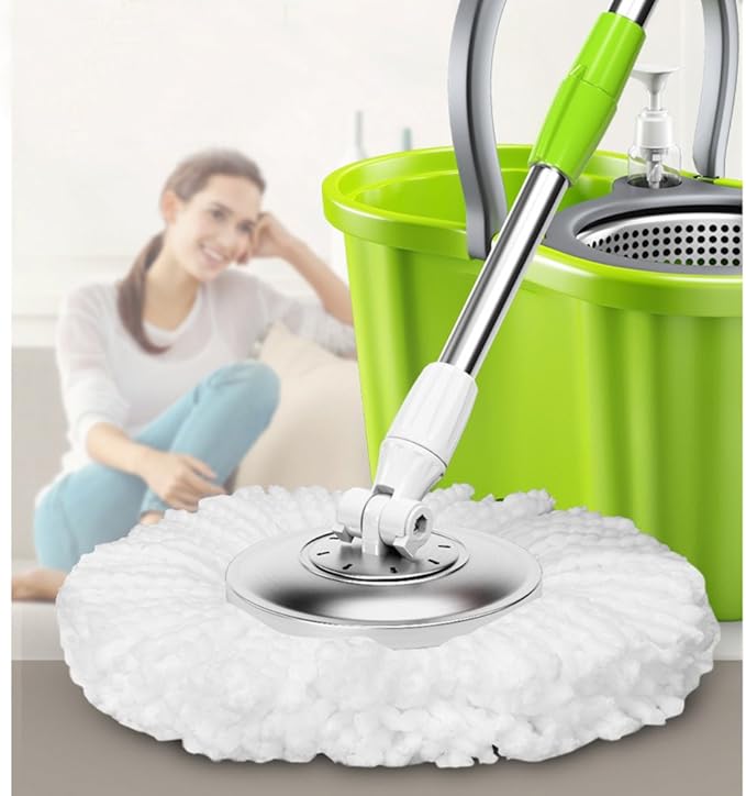 3 Pack Mop Head Replacement Spin Mop Replacement Head Microfiber Spin Mop Refills Easy Cleaning Round Shape Standard Size