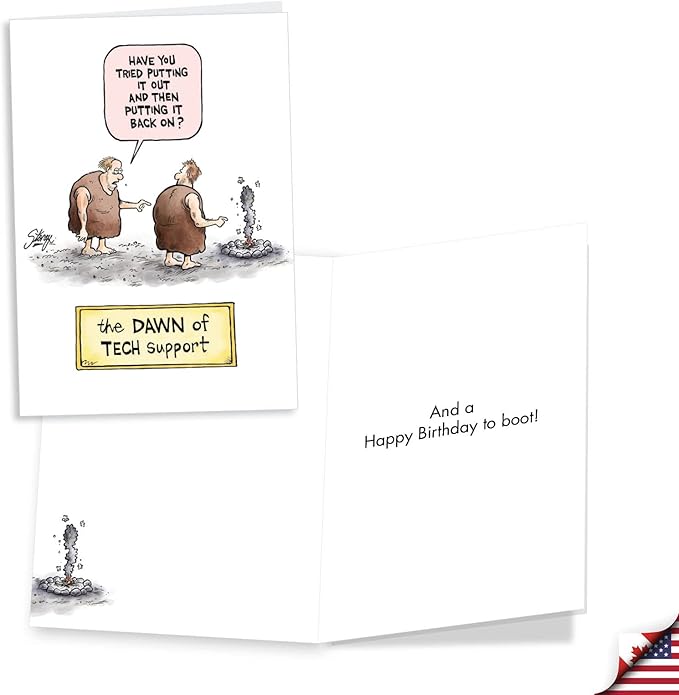 NobleWorks Assortment Pack of 3 Funny Birthday Greeting Cards with Envelopes (3 Designs, 1 Each) Guy Humor VC8100BDG-C1x3