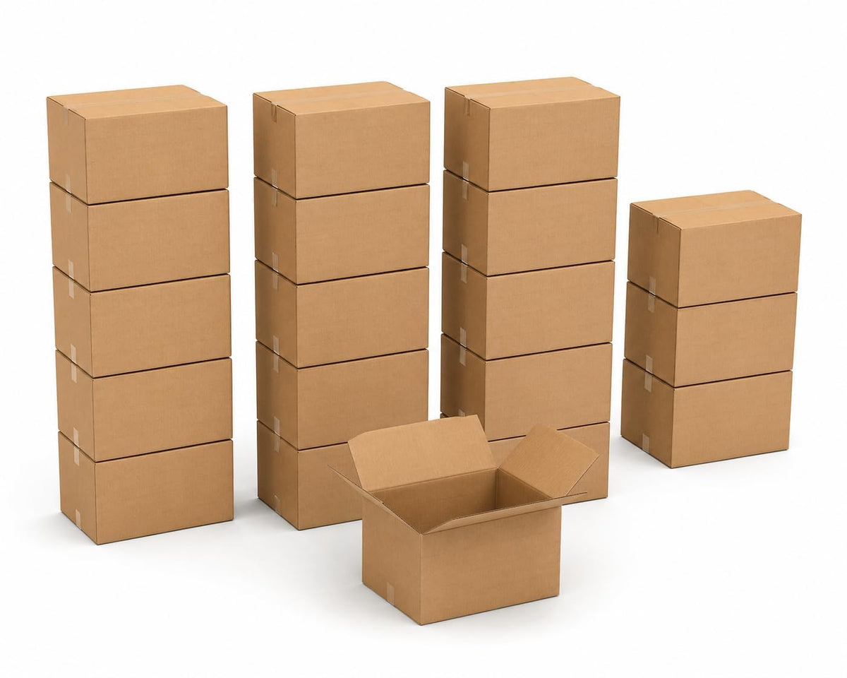 BOX USA Moving Boxes Medium 18"L x 14"W x 12"H 20-Pack - Corrugated Cardboard Box for Shipping, Mailing, Packing, Packaging and Storage 18x14x12