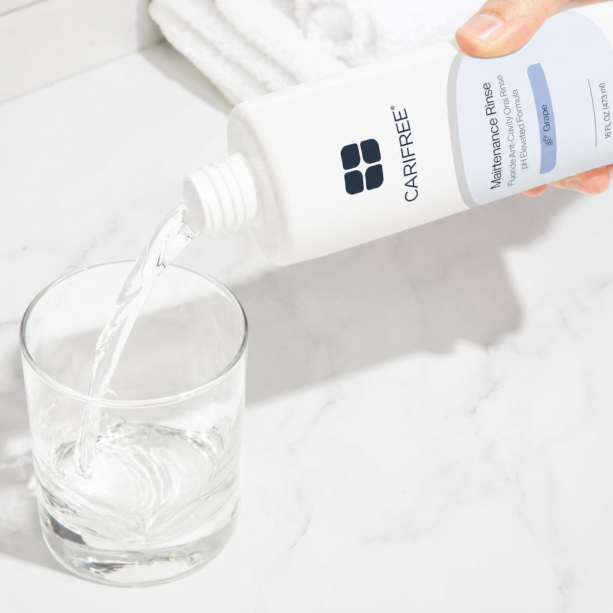 CariFree Maintenance Rinse, Grape Flavored, Anti-Cavity Fluoride Mouthwash, Dentist Recommended, Prevents Oral Decay, Freshens Breath, Alcohol-Free, Neutralizes pH (Previously CTx3)