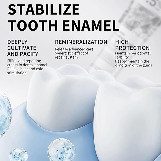 10% Hydroxyapatite Toothpaste for Advanced Enamel Repair & Sensitivity Relief, Fluoride-Free, Fresh Mint, Gentle Daily Toothpaste for Whitening & Fresh Breath (2-Pack)