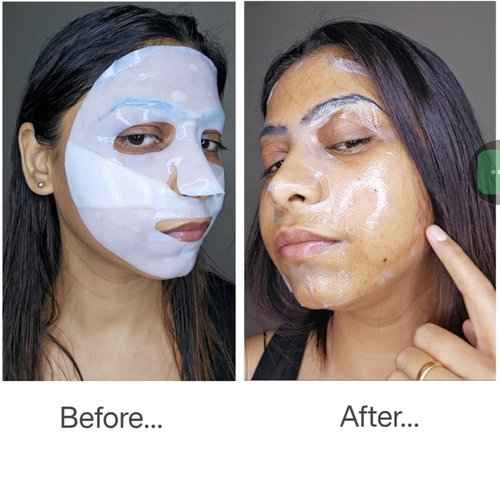 Bee & Beauty Bio Collagen Overnight Mask Pack Of 15 Korean Face Mask For Glass Skin Sheet Mask For Deep Hydration, Pore Minizmizing With Goodness Of Honey