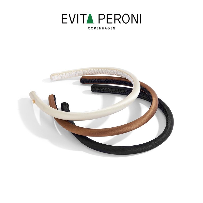 EVITA PERONI Thin Silk Headbands for women Satin Nonslip Comfort Hairband