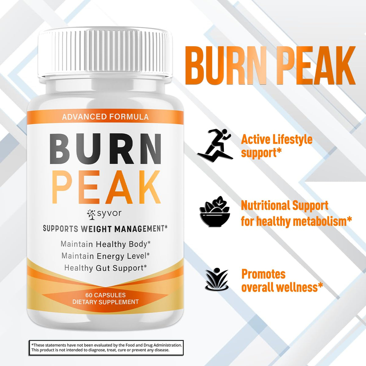 (3 Pack) Burn Peak Capsules, Official Burnpeak Pink Salt Pills with All Natural Ingredients, Advanced BurnPeak Health Supplement with Premium Vitamins for Active Lifestyle Support (180 Capsules)