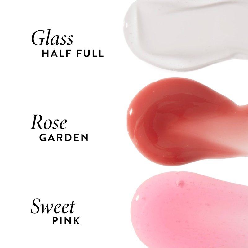 LAURA GELLER NEW YORK Fine Shine Glossy Lip Oil, Sweet Pink - Hydrating Squalane - Sheer Pink Lip Gloss