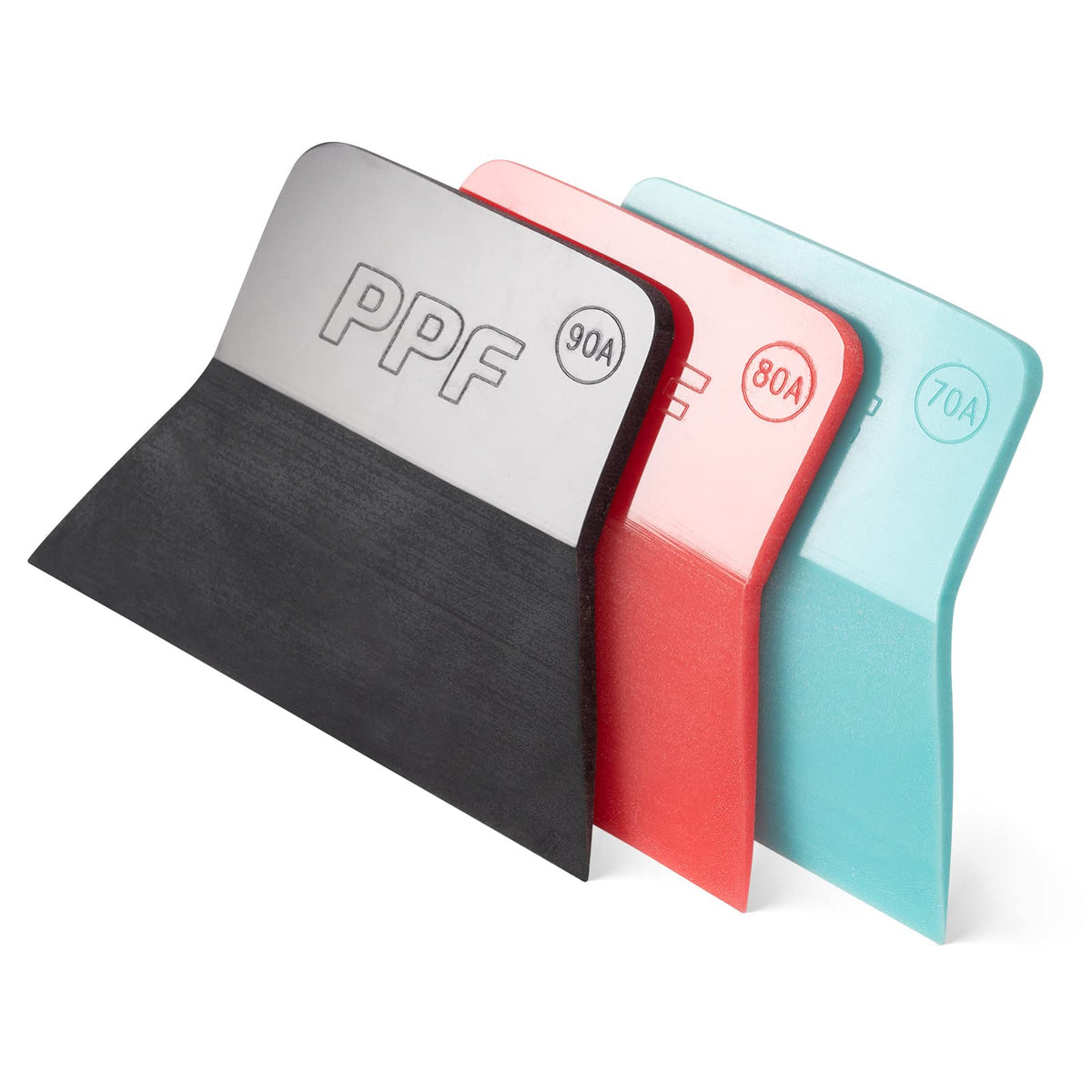 Foshio Ppf Squeegee Vinyl Wrap Tool, 3 In 1 Different Hardness Anti-Scratch Rubber Scraper Soft Tpu Mini Squeegee Window Tint To