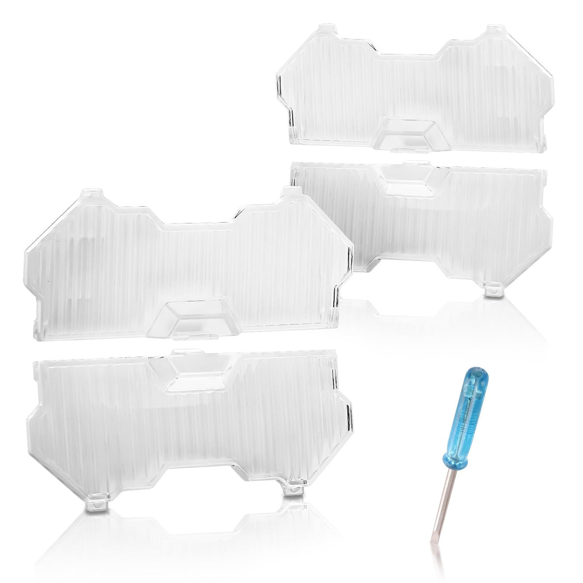maXpeedingrods 5 Round White Light Covers 4PCS Off-Road Light Cover White Flood Beam Swappable Offroad Lights Cap PC Protective