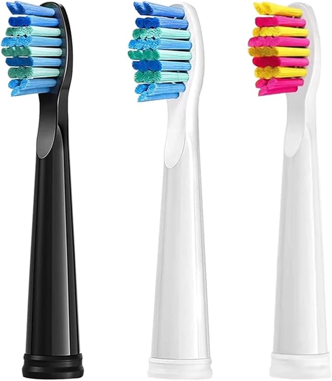 Replacement Electric Toothbrush Head Bristle Brush Refill ，Compatibility for Fairywill Refills FW-D1/FW-D3/FW-D7(20 PCS WT)