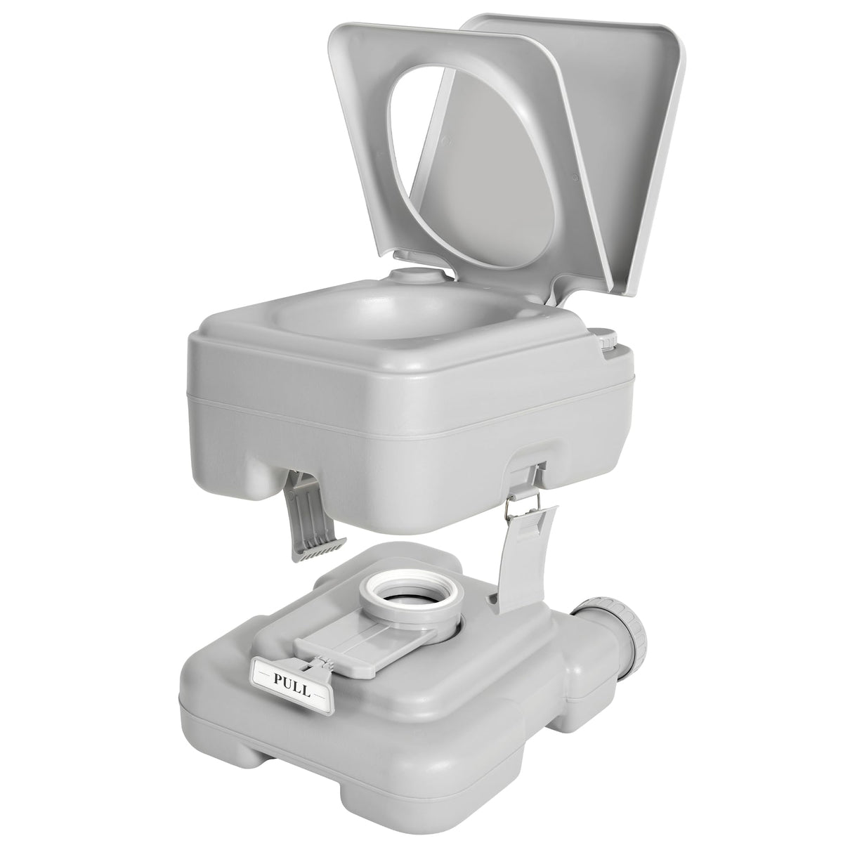 YITAHOME 3.2 Gallon Portable Toilet for Camping, RV Travel Porta Potty with Press Flush Pump, Anti-leak for Truck Travel, Boatin