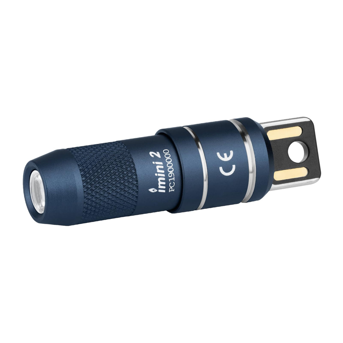 OLIGHT IMINI 2 EDC Rechargeable Keychain Flashlight, 50 Lumens Compact and Portable Mini LED Keyring Lights with Built-in Battery Ideal for Everyday Carry and Emergencies (Midnight Blue)