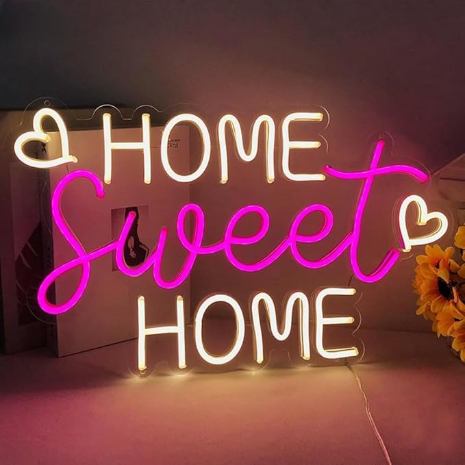LED Neon Sign Night Light for Wall Party Décor Bedroom Room Bar Wedding Home Birthday Art Decoration Christmas with USB Chain Light modulator 5v 16.5"*9.1"