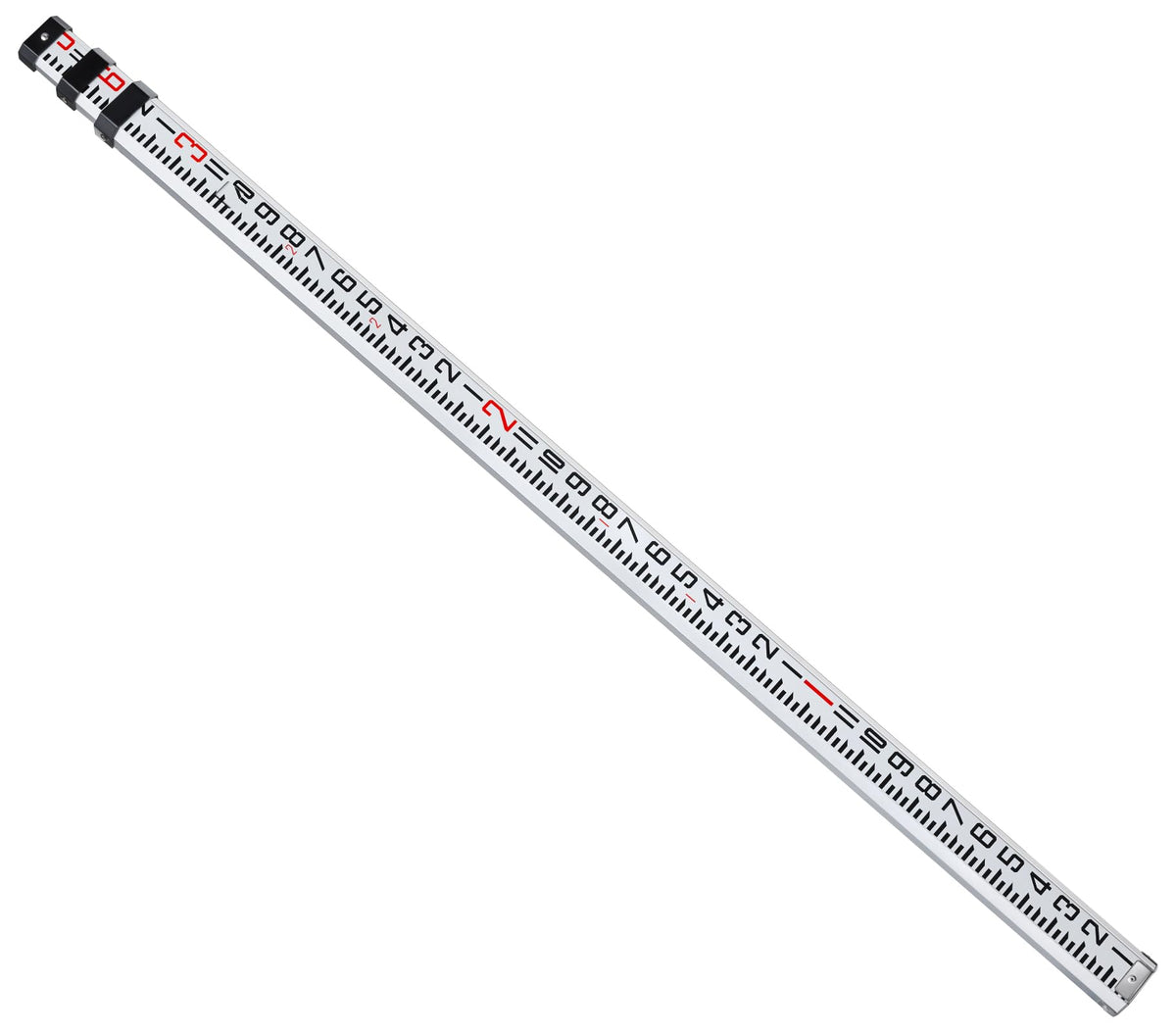 Firecore 9-Foot Aluminum Grade Rod – 10ths, Dual Sided 3-Section Telescopic Survey Rod