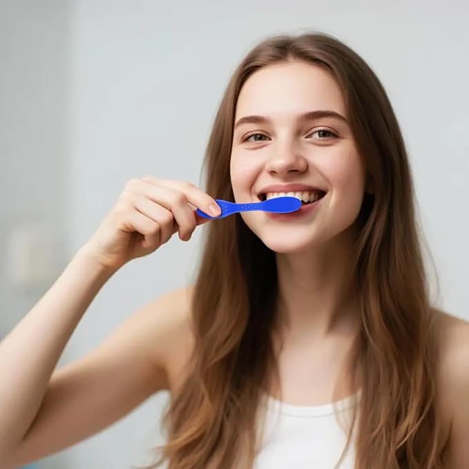 Veemoon 10pcs Mini Toothbrushes for Detention Use, Soft Bristles with Short Handle, Compact Oral Care Tools for Detainee Self-Prevention and Correctional Hygiene