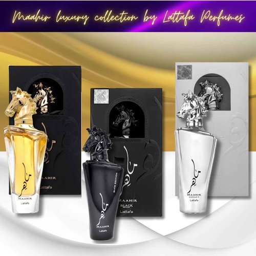 Lattafa Maahir Trio – Premium Eau de Parfum Set (100ml Each)