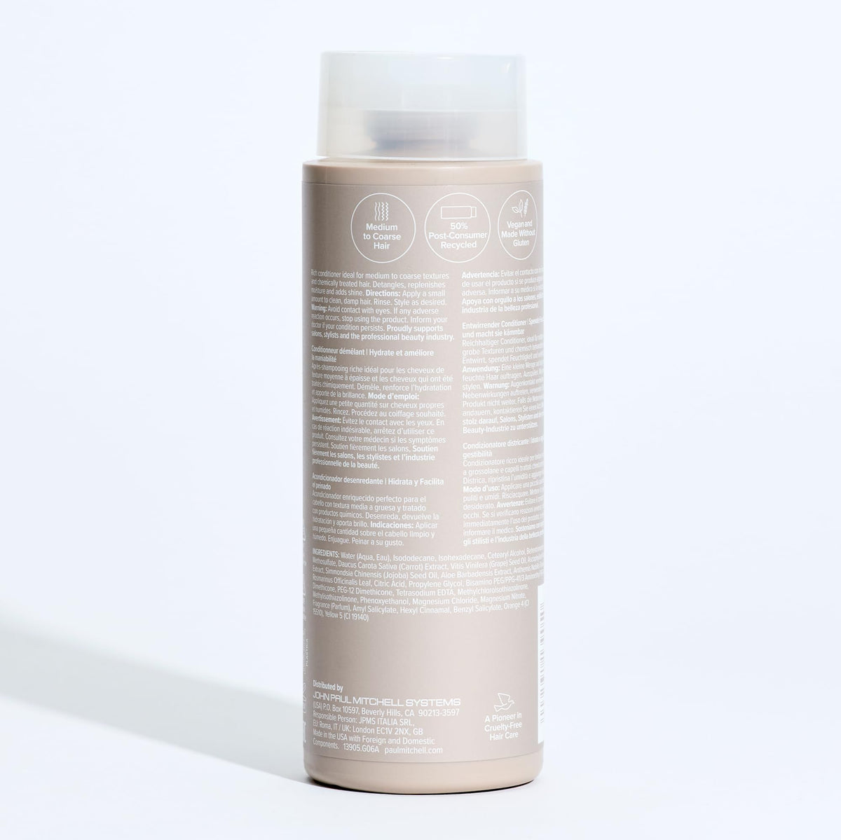 Paul Mitchell The Detangler Conditioner, Hydrates + Adds Manageability, For Medium to Coarse + Color-Treated Hair, 16.9 fl oz