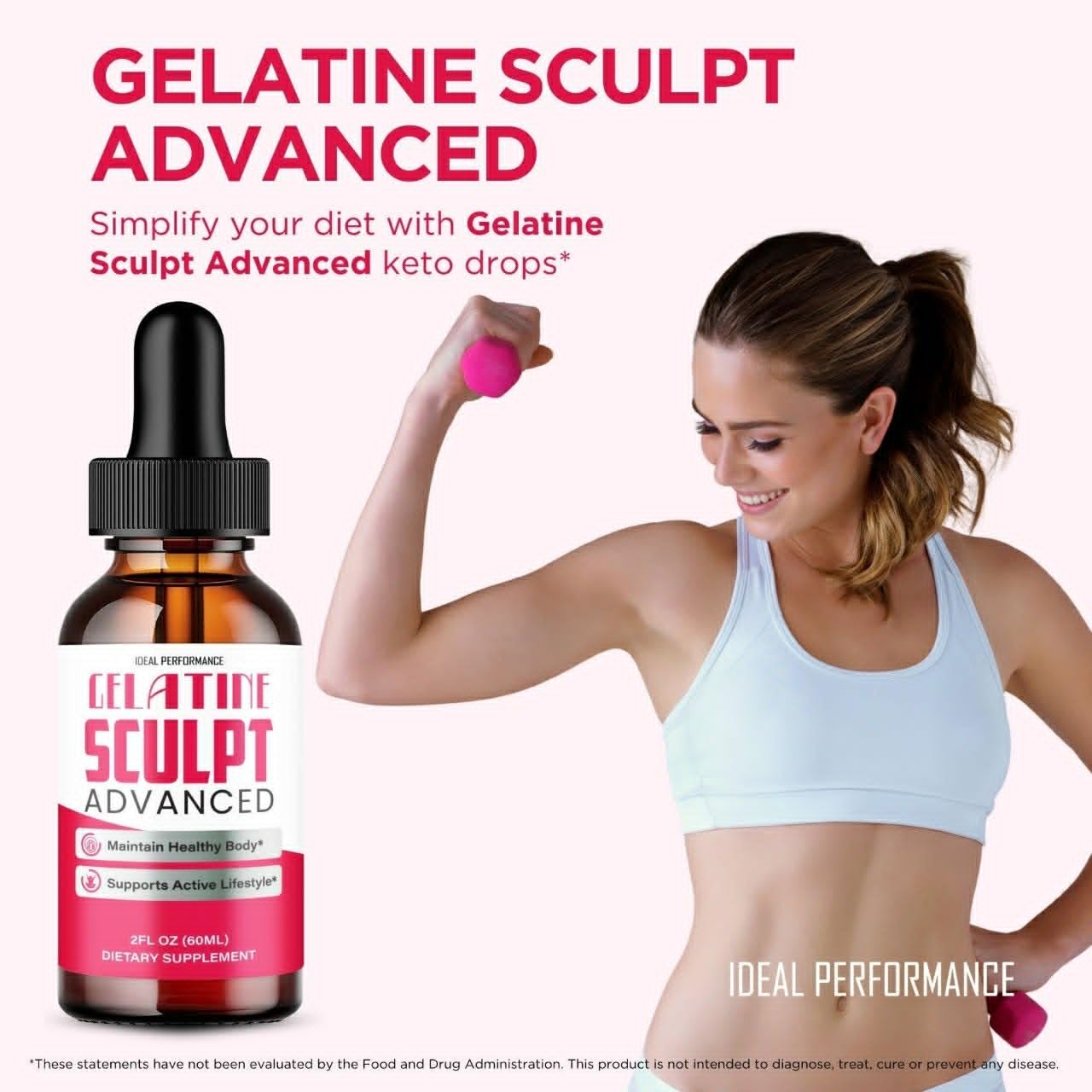 Gelatine Sculpt Drops, Official Gelatine Sculpt Supplement Dropper, All Natural Keto Liquid Droppers, Advanced Formula Sustain Active Lifestyle & Fitness Goals, GelatineSculpt Reviews (3 Pack)