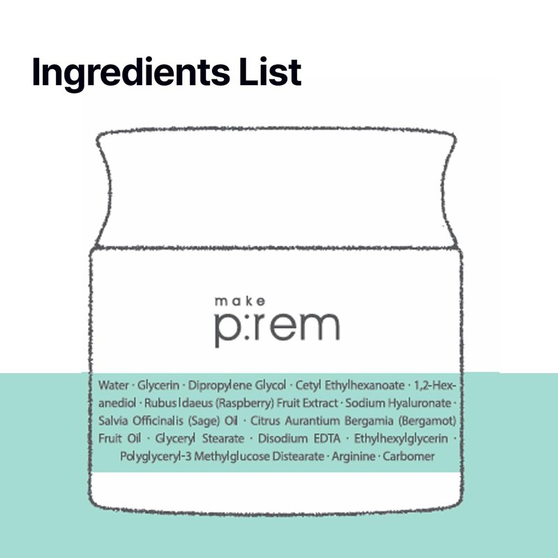MAKE P:REM Safe Me. Relief Moisture Mask 15, Hydrating Sheet Mask with Natural Ingredients, Enriched with Hyaluronic Acid for Comfort and Glow, Korean Skin Care, 0.84 fl.oz. (25ml) x 10EA