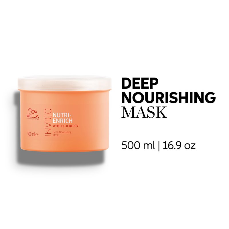 Wella Professionals Invigo Nutri-Enrich Deep Nourishing Mask | For Dry or Stressed Hair | 16.9 Fl Oz