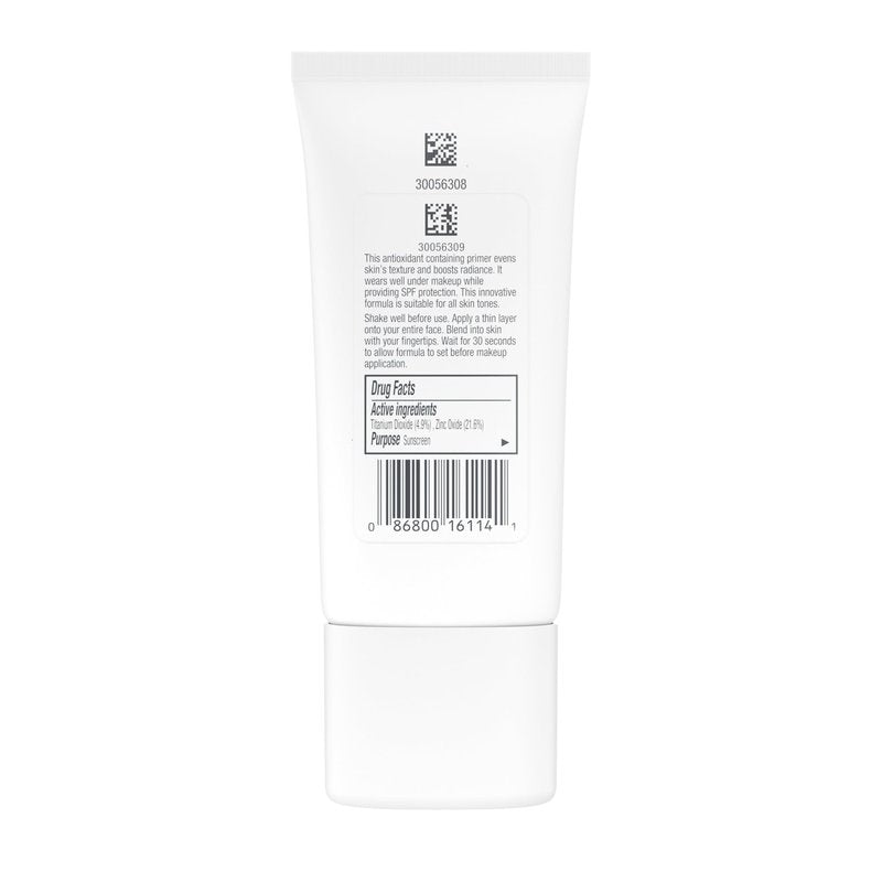 Neutrogena Healthy Skin Invisibly Radiant UV Face Primer with SPF 30, Mineral Sunscreen Makeup Primer, Broad Spectrum SPF 30, Suitable for All Skin Types, 1 fl. oz