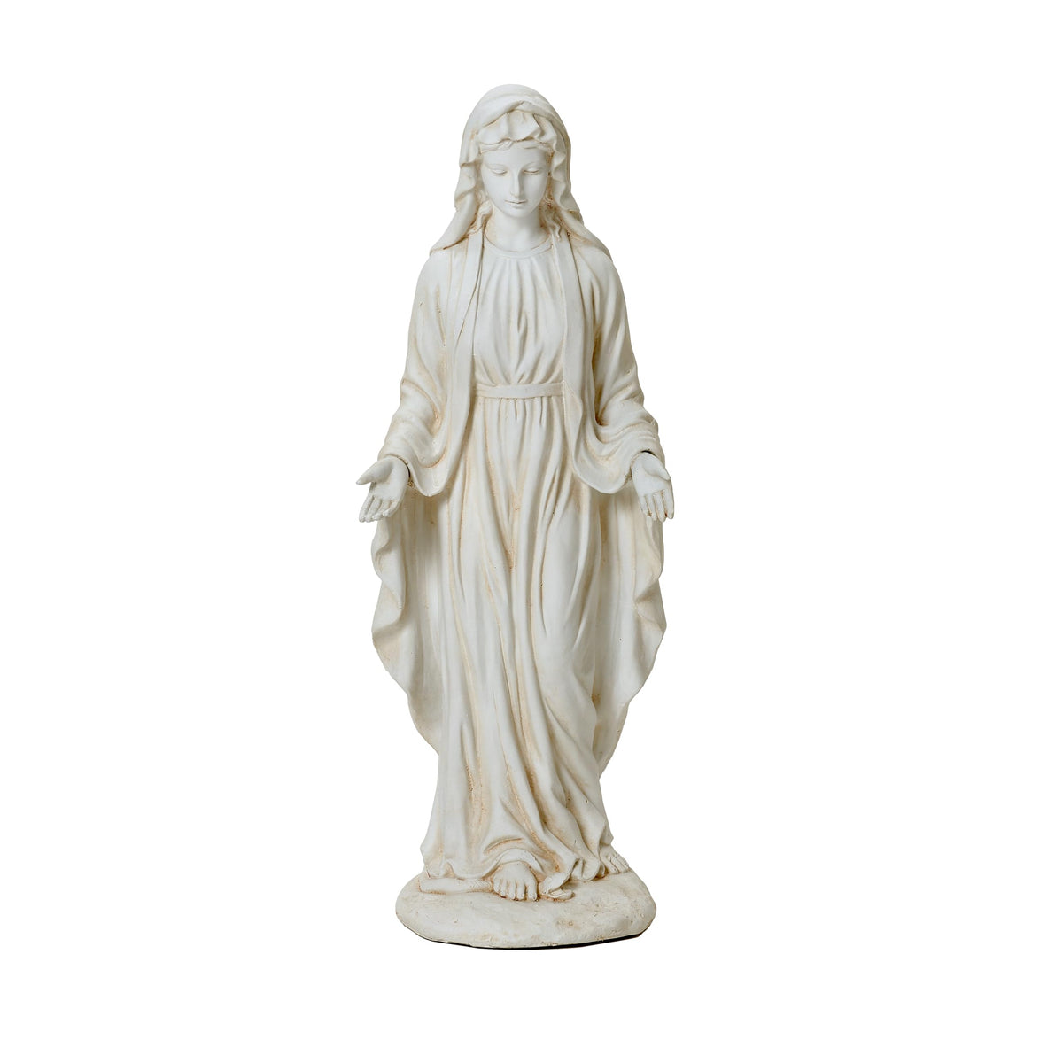 LuxenHome Virgin Mary Statue Outdoor, 29.5'' Large Outdoor Garden Statues