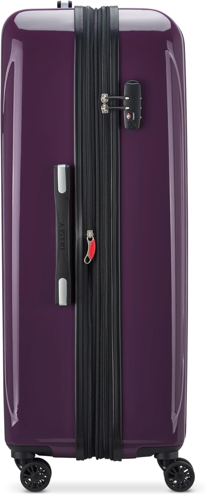 DELSEY PARIS Helium Aero Hardside Expandable Luggage with Spinner Wheels, Plum, 2-Piece Set (21/28)