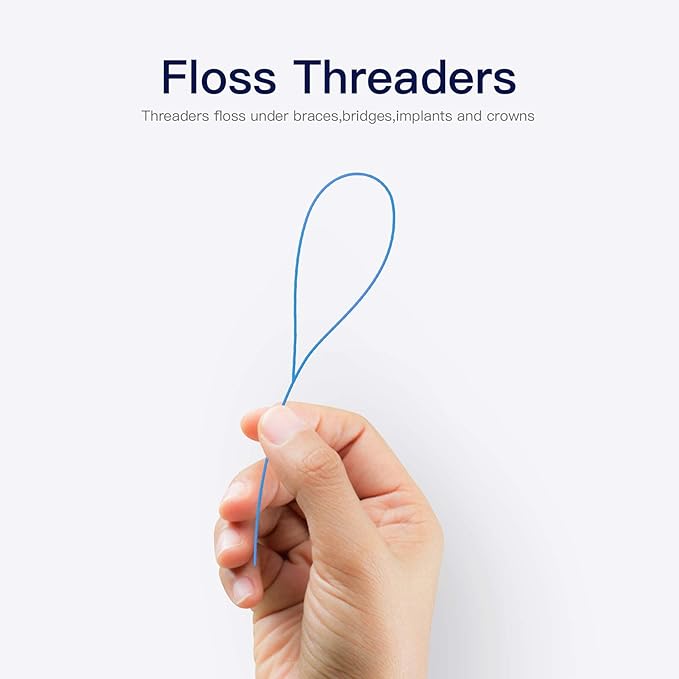 Floss Threaders for Braces, Bridges, and Implants (50 Count (Pack of 4))