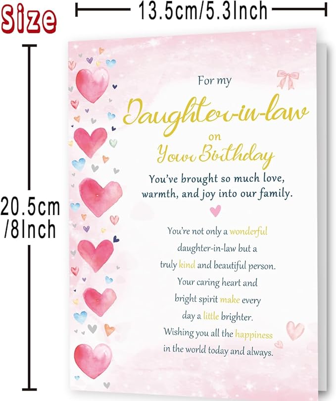 Funny Birthday Card for Daughter-in-Law, Wonderful Yet Heartfelt Greetings from Mother-in-Law