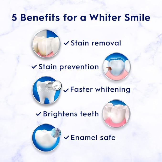 Crest 3D White Brilliance Bright Mint Teeth Whitening Toothpaste, 4.3 oz Pack of 3, 100% More Surface Stain Removal, 24 Hour Active Stain Prevention, Whiter Teeth in 3 Days