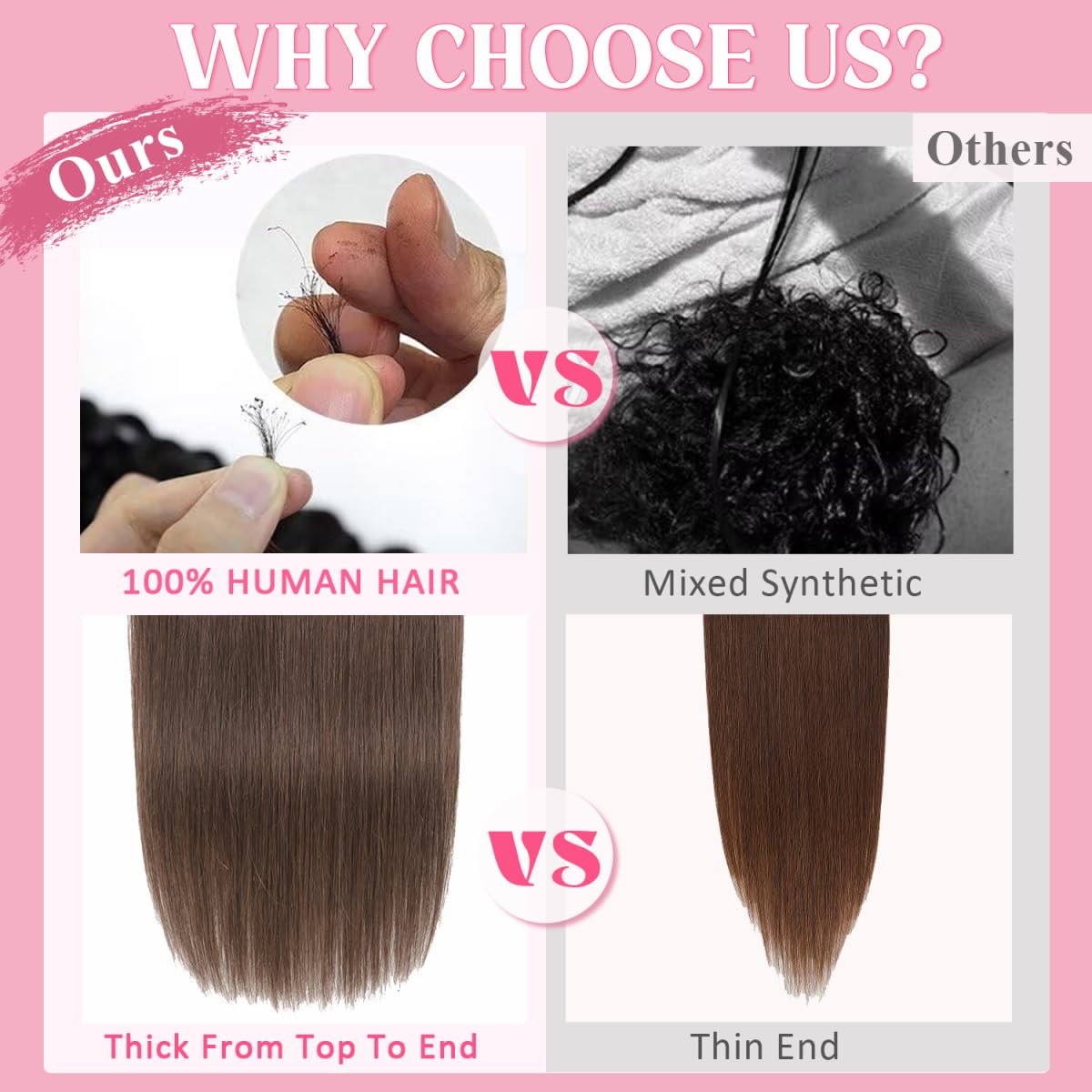 Tebelove Clip in Hair Extensions Real Human Hair 3.6oz/100g Clip ins Brazilian Remy Human Hair Extension for Women 8pcs Per Set with 18 Clips Double Weft (16 Inch #4 Chocolate Brown)