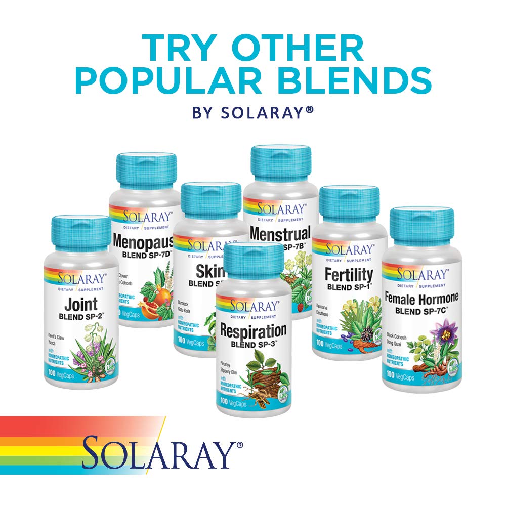 SOLARAY Kidney Blend SP-6 | Herbal Blend w/Cell Salt Nutrients to Help Support Healthy Kidney Function | Non-GMO, Vegan (3 Pack)
