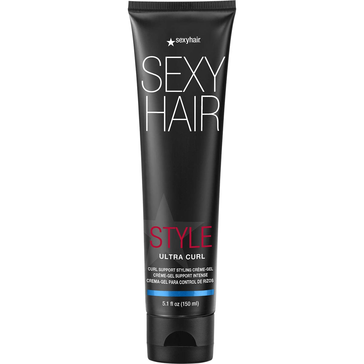 SexyHair Style Ultra Curl Support Styling Crème-Gel, 5.1 Oz | High Control | Adds Definition and Long-Lasting Shape
