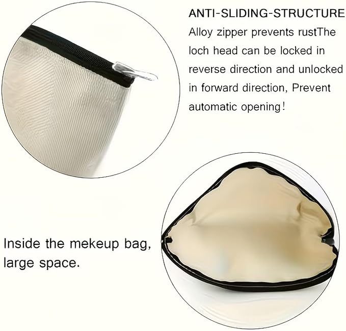 GRITOSE Spring Small Makeup Bag Cute Cattle with Brown Bow designs Cosmetic Bag Work Toiletry Bags Accessories for Family Friend Student Workday Birthday Gift Travel Pouch with Zipper