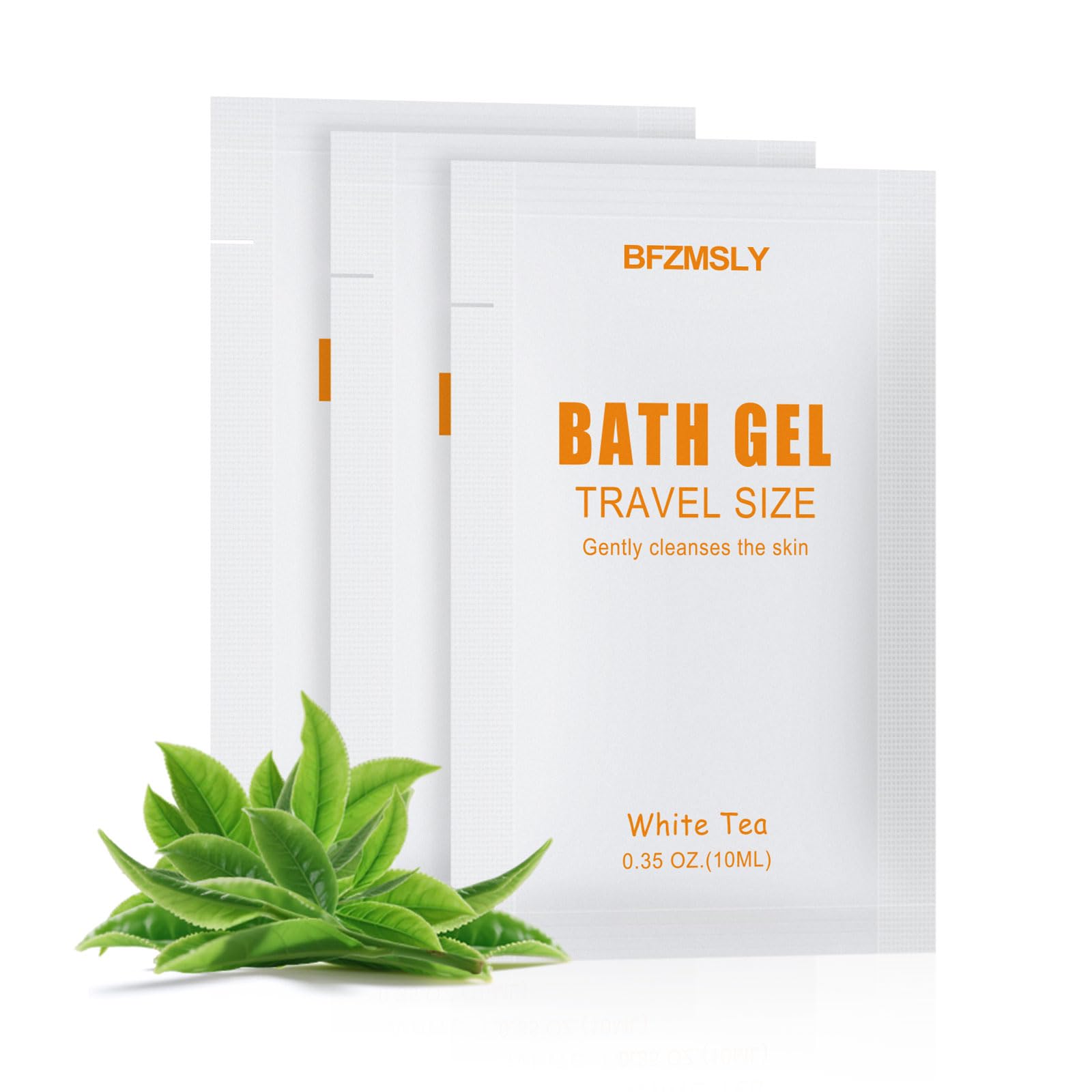 BFZMSLY 200 Pack Travel Size Body Wash Packets Bulk (0.35oz, White Tea Scent) – Mini Individual Pack TSA Approved Toiletries for Guest Body Wash for Hotels, Airbnb, Travel & Hospitality