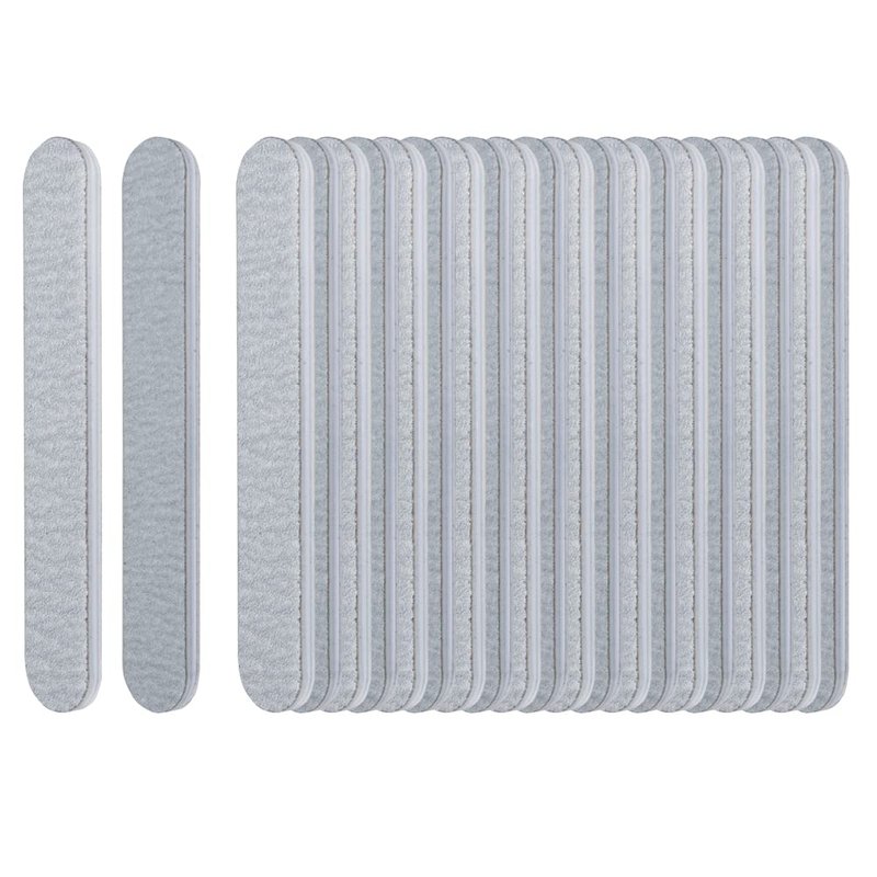 ForPro Professional Collection Mini Foam Board, Zebra, 100/180 Grit, Double-Sided Manicure Nail File, 3.5” L x .5” W, 50-Count