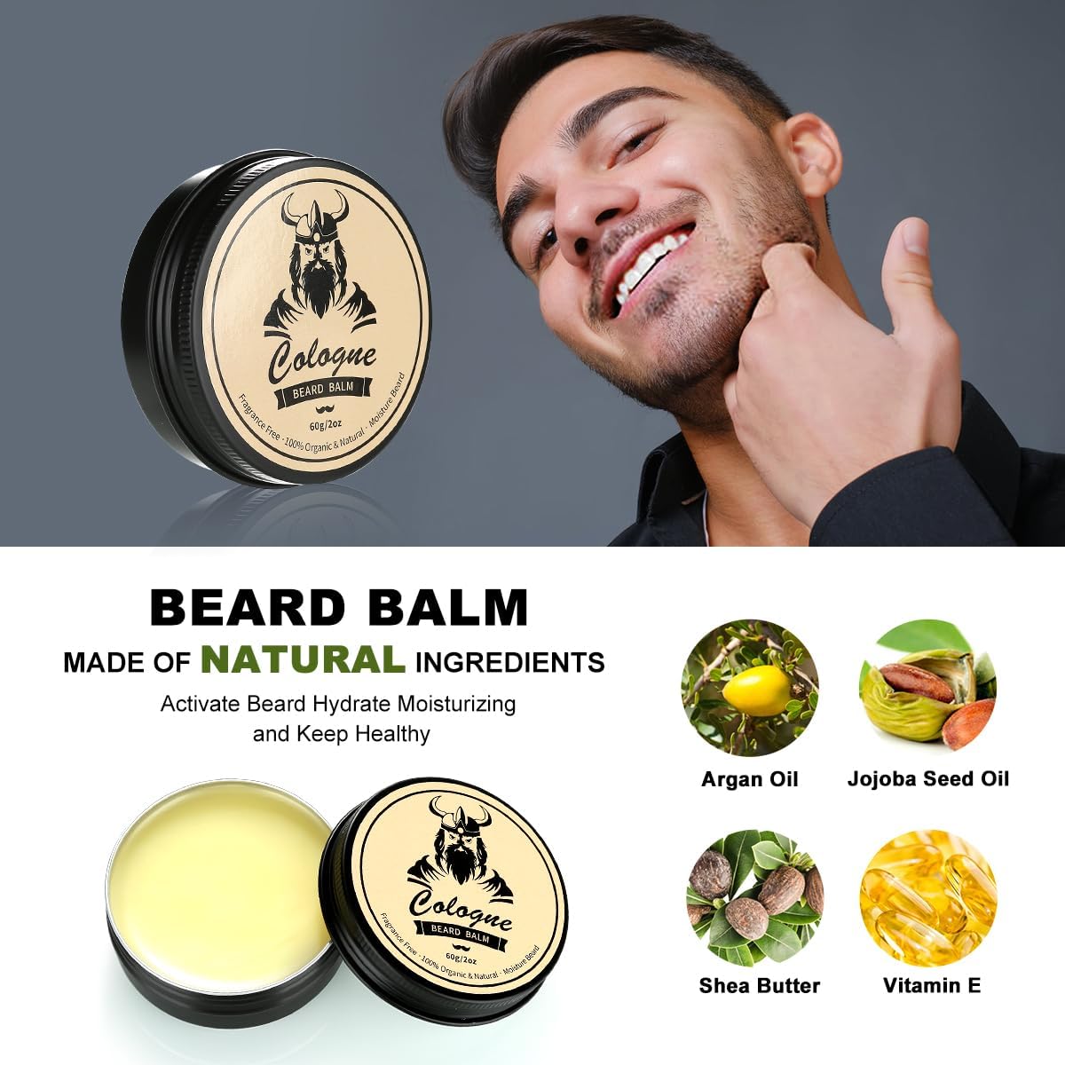 Beard Care Kit Fathers Day Gifts for Men, 9 Pcs Ultimate Beard Grooming Set