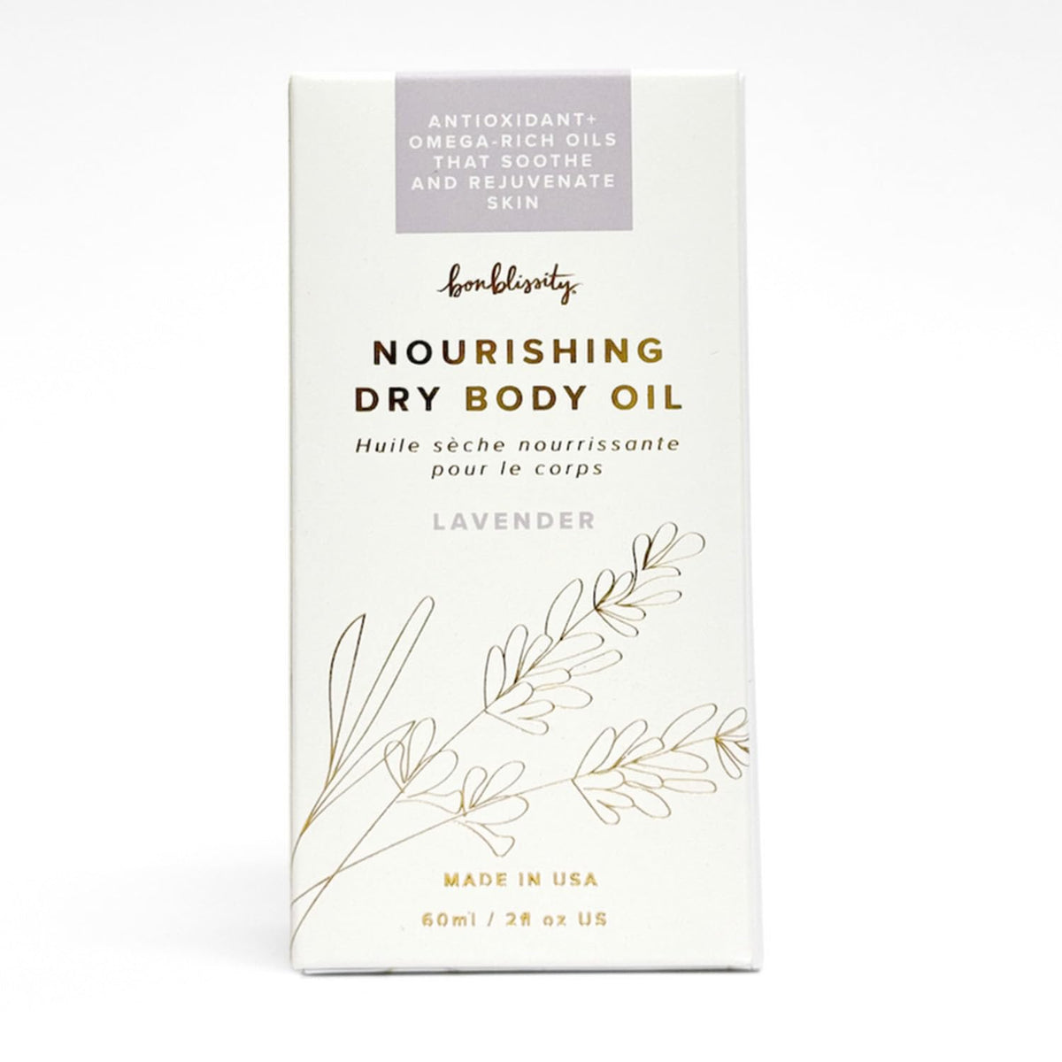Bonblissity Nourishing Body Oils, 2oz Travel Size - Lavender Scented