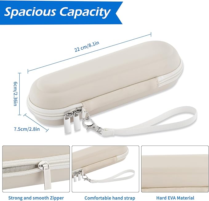 TYSORETY Toothbrush Travel Case for Oral B/Oral-B Pro 1000 1500 5000 7000 & Philips Sonicare 4100 1100 5300 5100 6100/iO Electric Toothbrush, Hard Protective Storage Bag (Starlight-2)