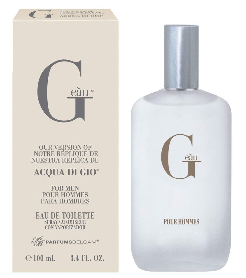 Michael Jordan for Men, 3.4 Fluid Ounce & PB ParfumsBelcam G Eau, Our Version of Acqua Di Gio, Eau de Toilette Spray, 3.4 Fl Oz