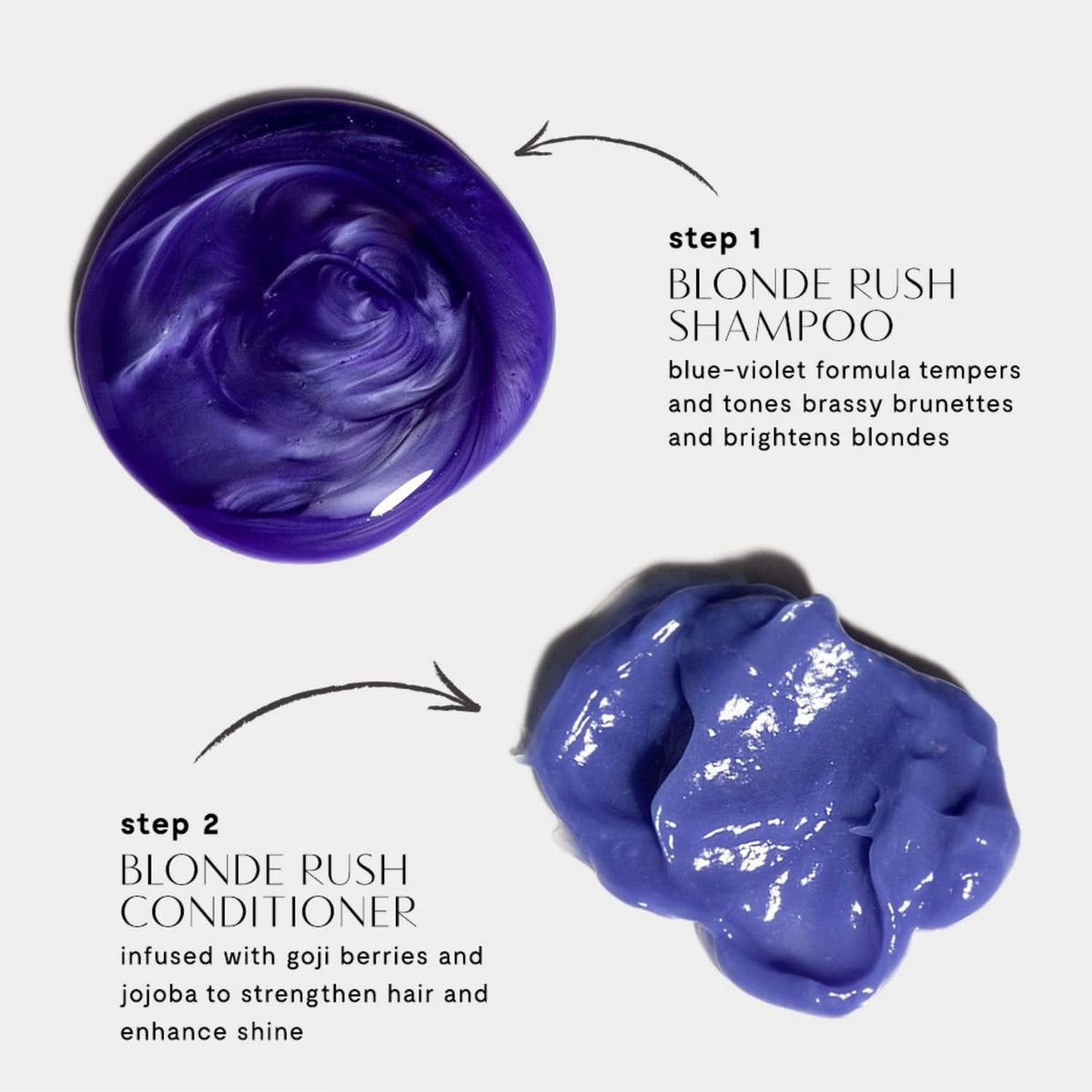 Prive Blonde Rush Shampoo for Blonde, Silver, and Highlighted Hair - Toning Shampoo with Blue-Violet Pigments - 3 oz